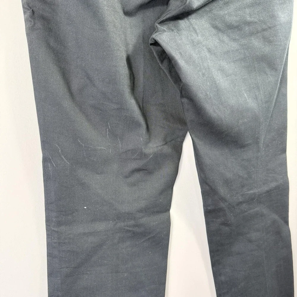 Gucci Pants Mens 33x34 Black Riding Pleated Dress Trouser Made In Italy Cotton